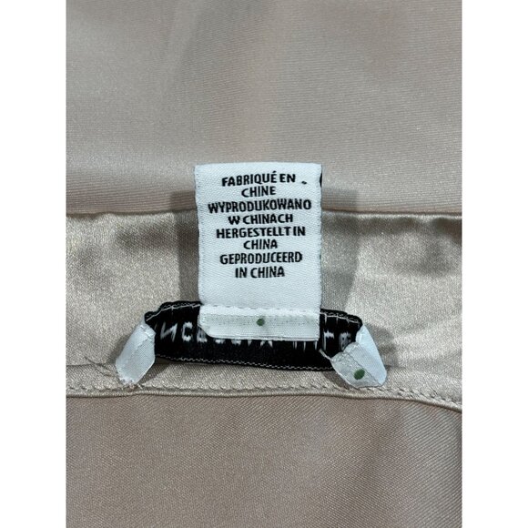 Sincerely Jules Womens Satin Bodysuit Medium Beige - Picture 5 of 11